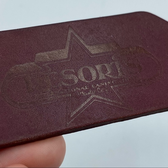 Vintage Atlantic City New Jersey Resorts Casino Leather Keychain - Picture 2 of 4